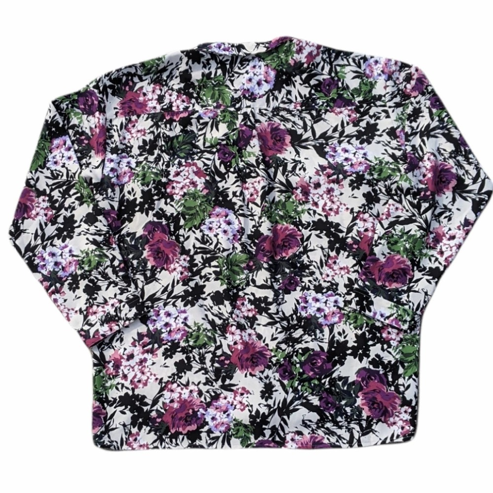 J. Jill Floral Leaf Print Button Down Blouse XL $99 - Picture 2 of 7